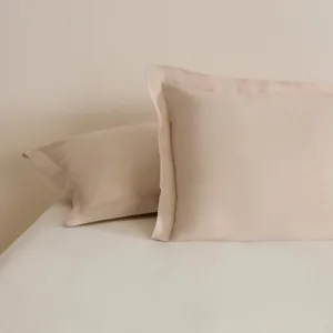 كي إتش غطاء وسادة أساسي بكشكش 2 قطعة 50×70 سم بيج