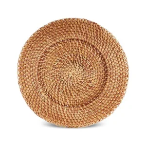 Veranda light brown rattan tablecloth