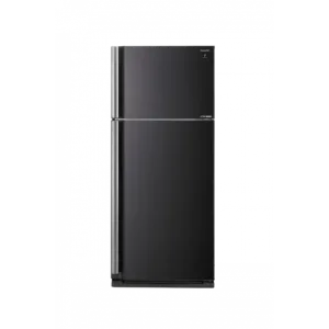 Sharp 627L Two-Door Refrigerator A+ Black with Touchscreen