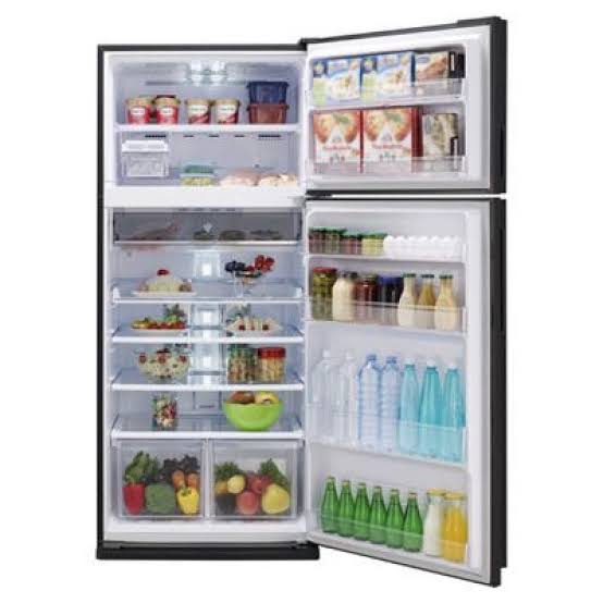 SHARP SJ-GP77D-BK REF 627LTR 2 DOORS A+ TOUCH SCREEN BLACK2 Sharp 627L Two-Door Refrigerator A+ Black with Touchscreen