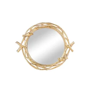 Nova Birdie decorative tray, 43.5 x 35 cm, gold color