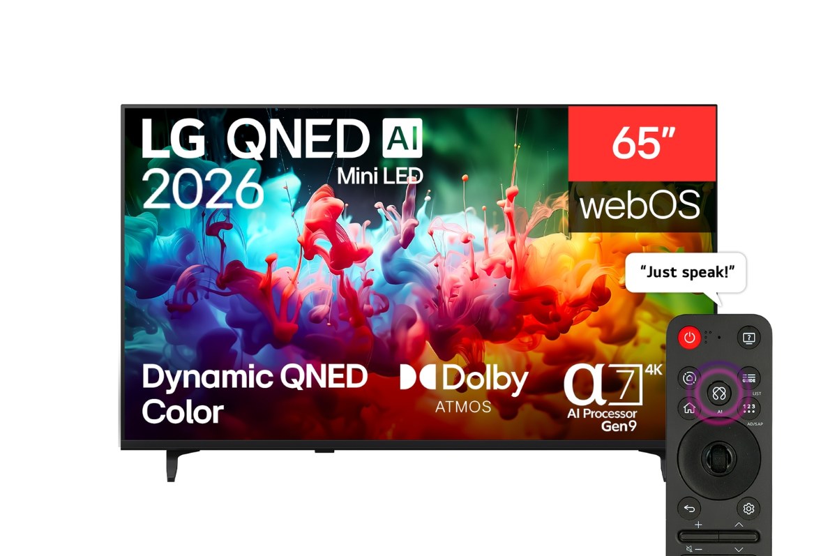ال جي تلفزيون 65 إنش QNED Mini LED 4K سمارت webOS – أسود 65QNED70B6T