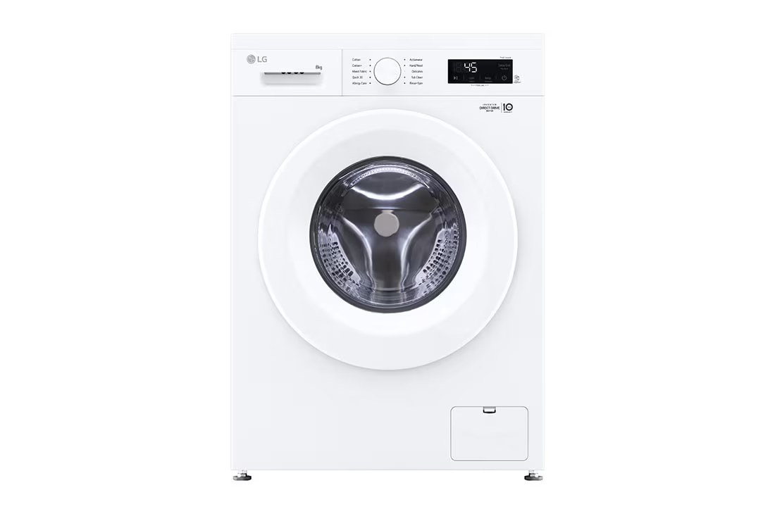 ال جي غسالة 8 كغ 1200 دورة Inverter Direct Drive – أبيض F2Y1TYPQ5