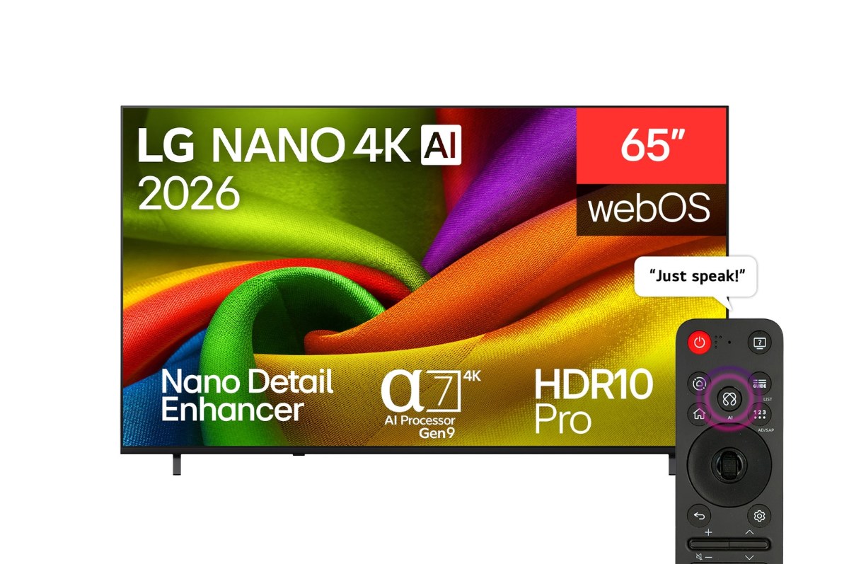 ال جي تلفزيون 65 إنش NANO 4K UHD سمارت webOS – أسود 65NU850B6LA