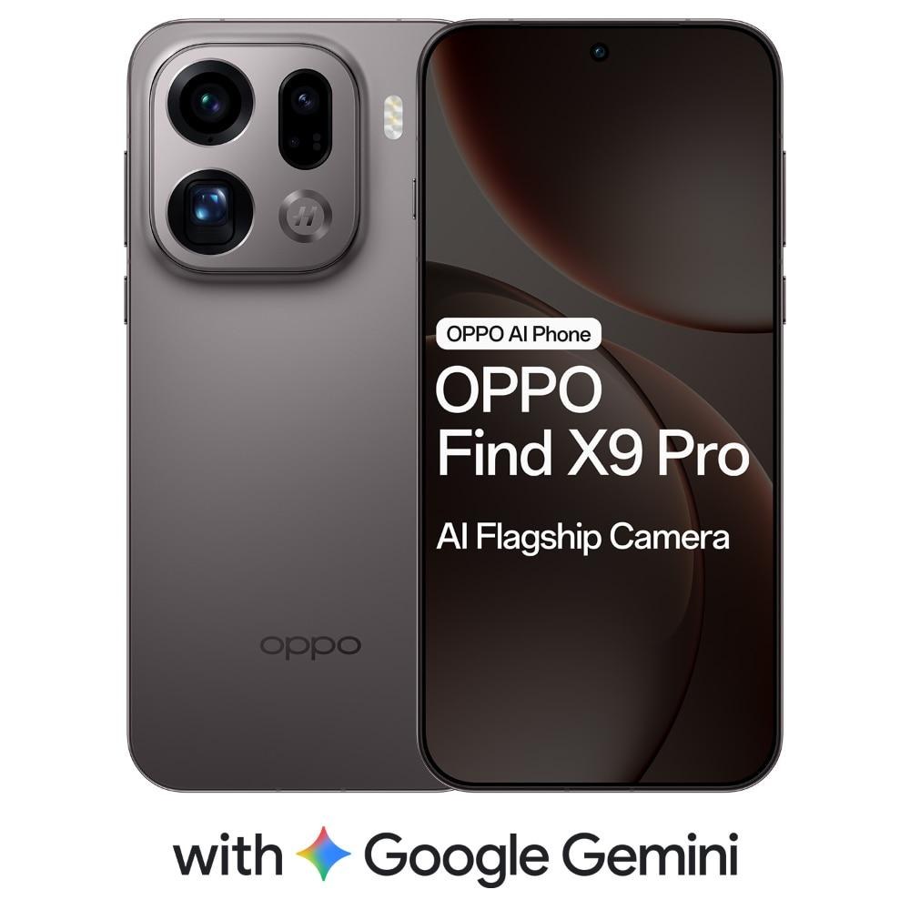 أوبو فايند X9 برو 5G رام 16GB ذاكرة 512GB – رمادي فحمي تيتانيوم CPH2791